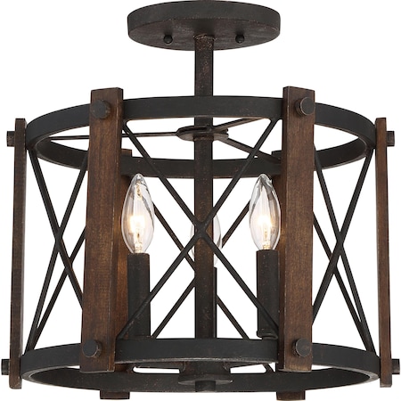 Quoizel Baron Semi-Flush Mount BRO1715MK